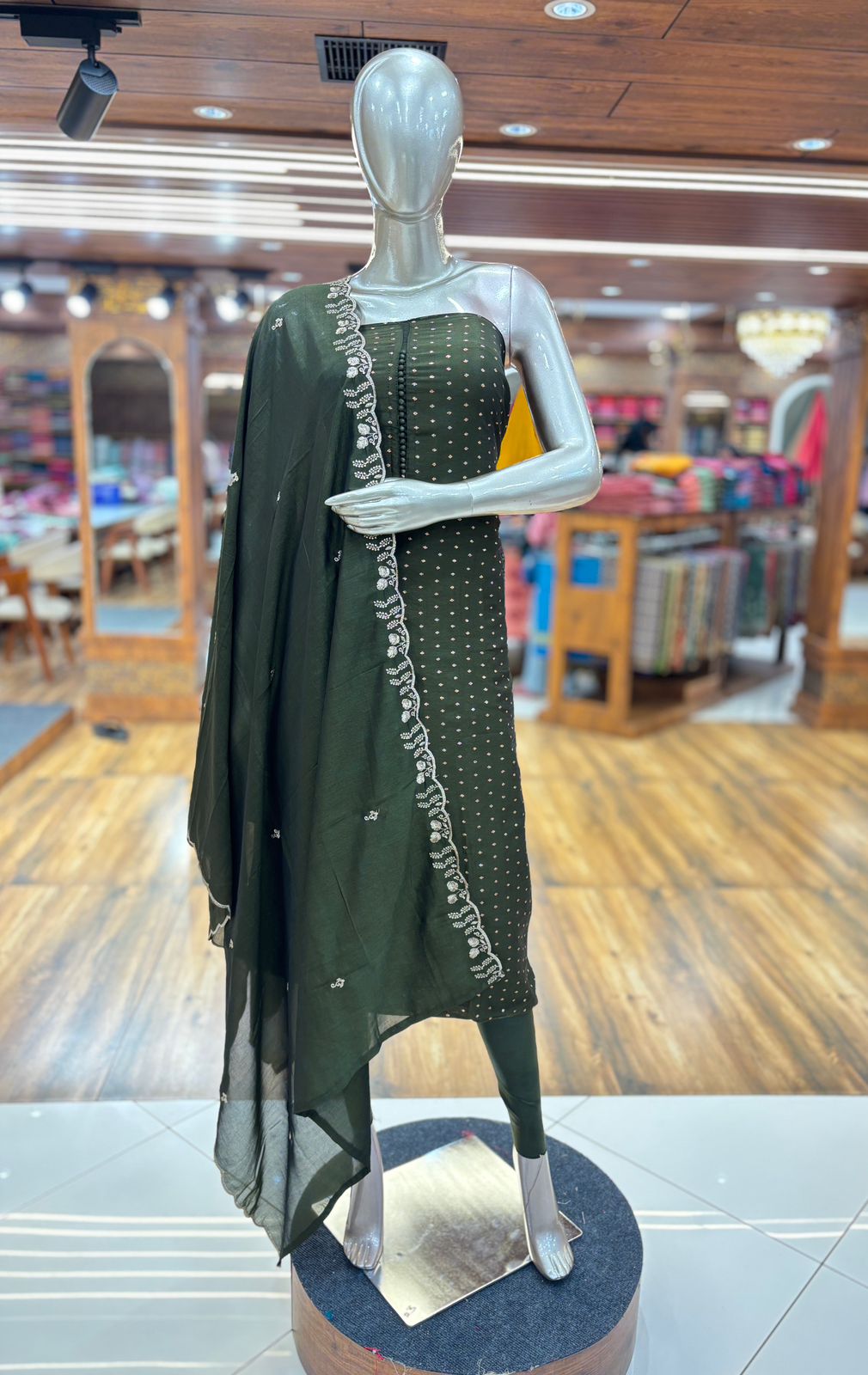 Salwar Material (Unstitched) | Vichitra Silk