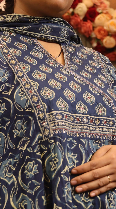 Cotton Anarkali Set