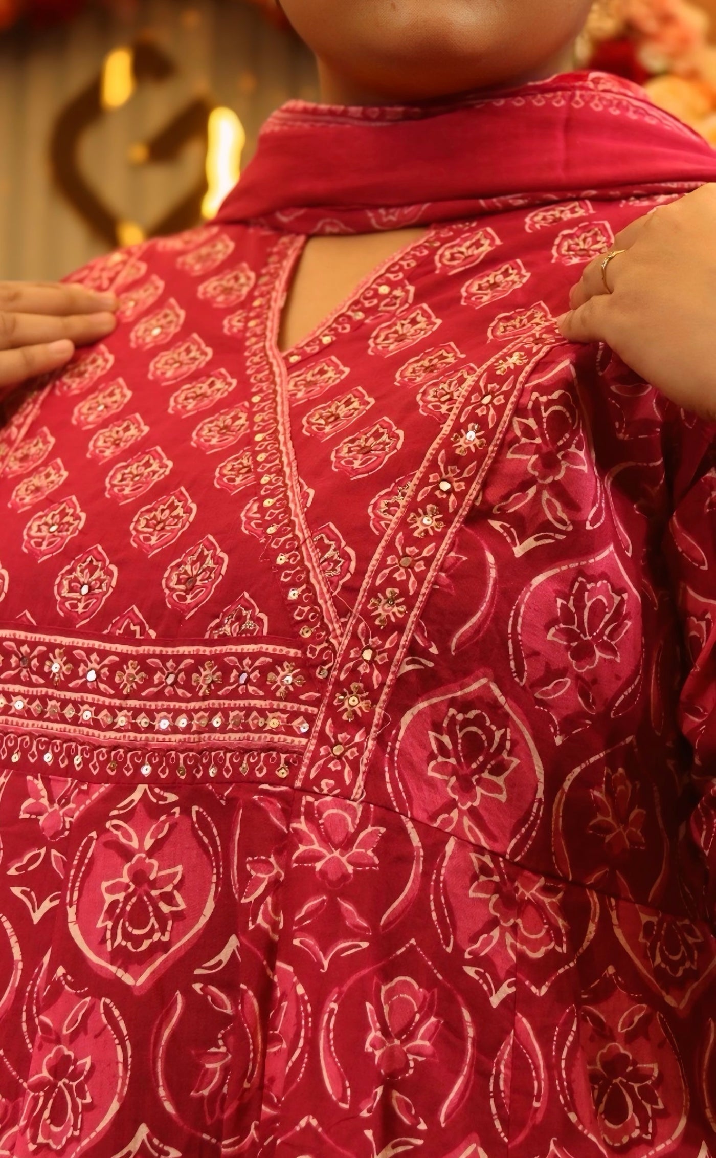Cotton Anarkali Set