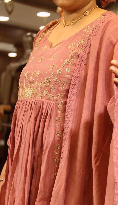 Salwar Suit-Muslin silk