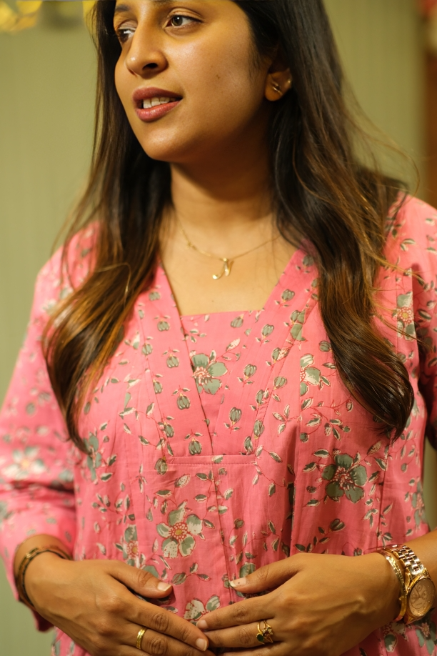 Cotton A-line Kurti