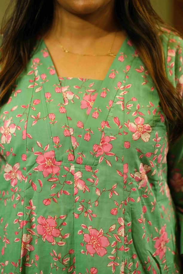 Cotton A-line Kurti