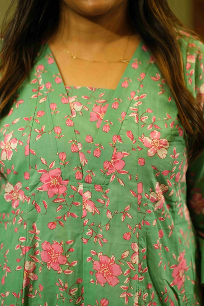 Cotton A-line Kurti