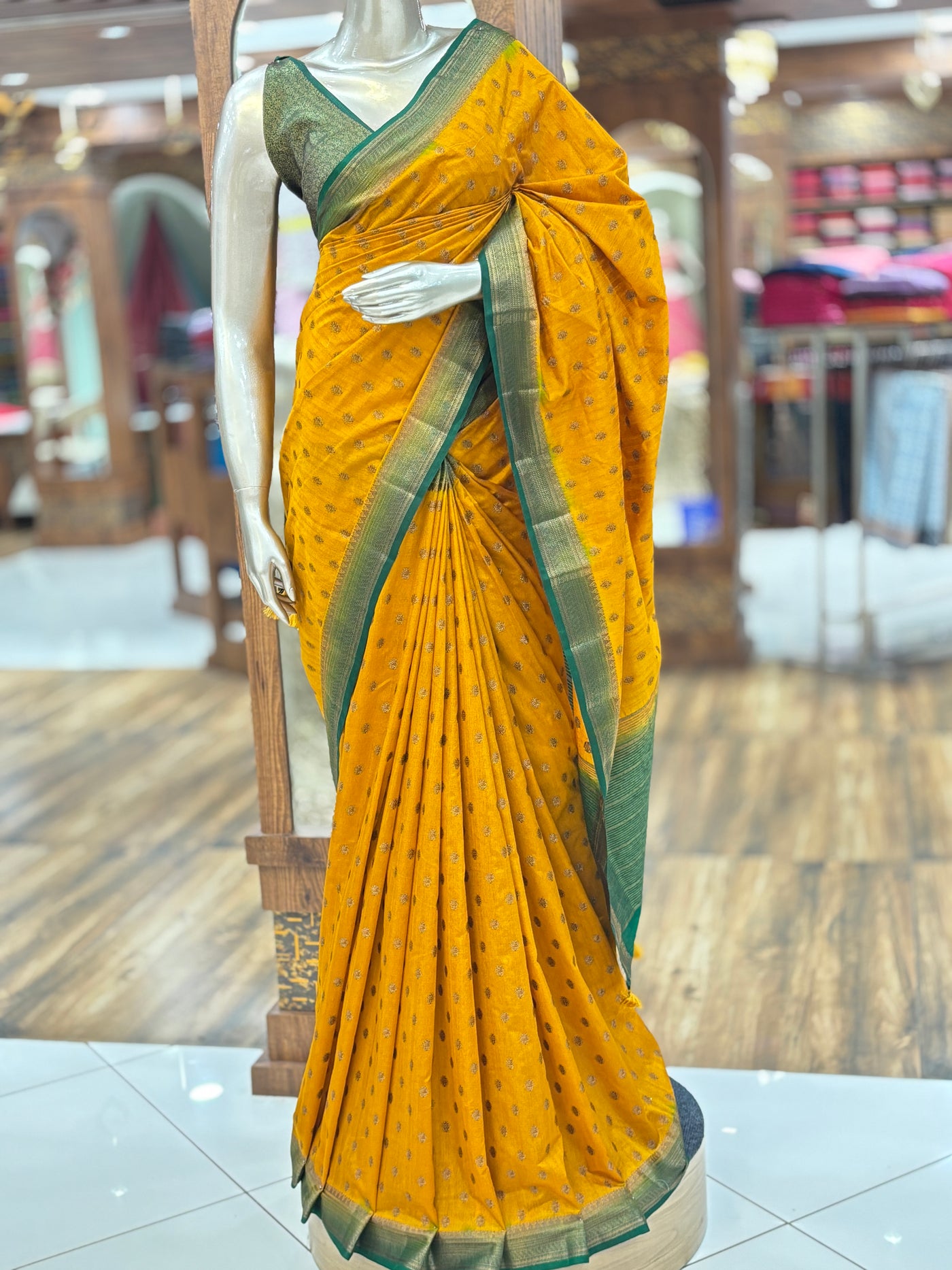 Semi Banarasi Silk Saree