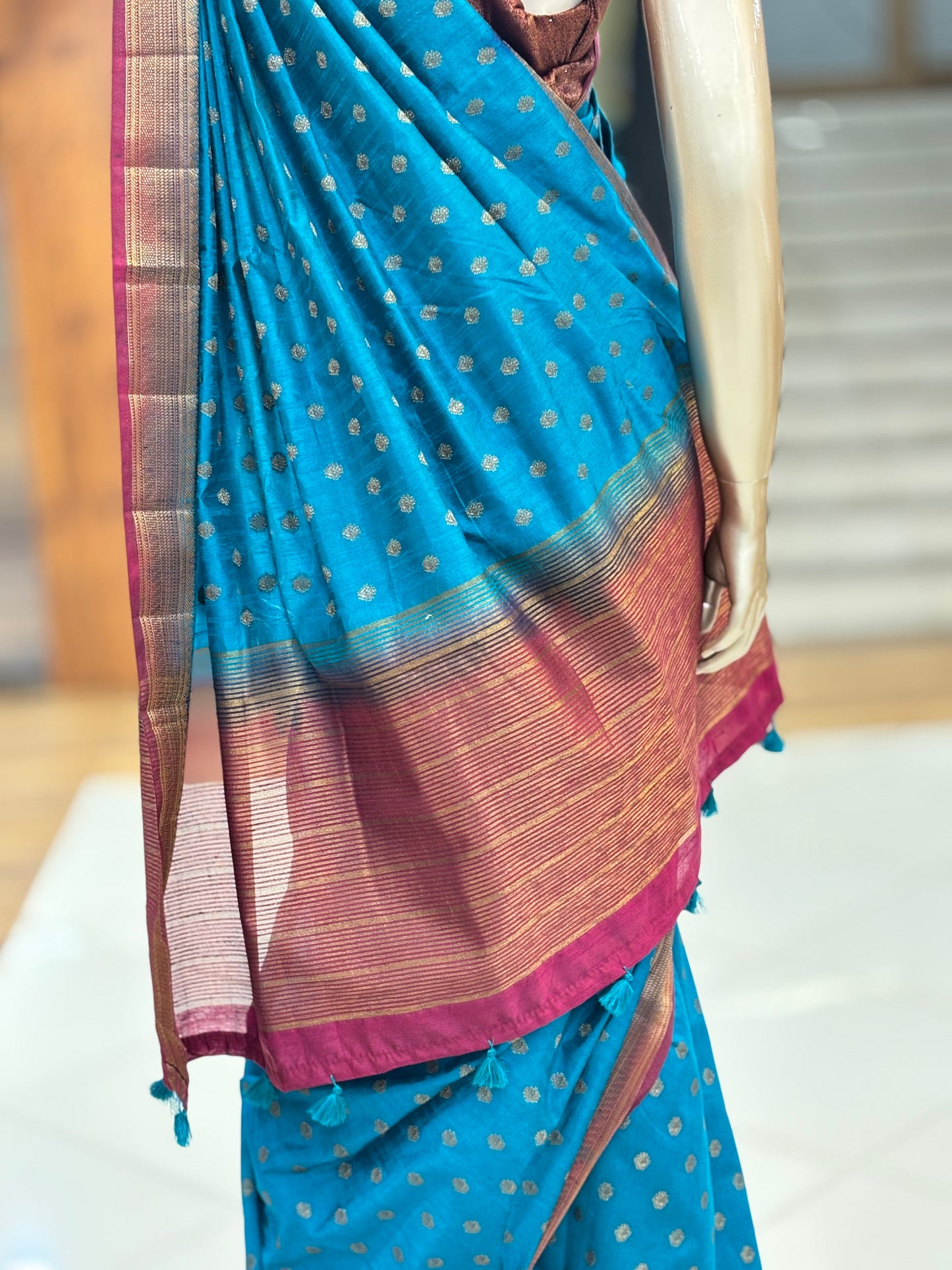 Semi Banarasi Silk saree