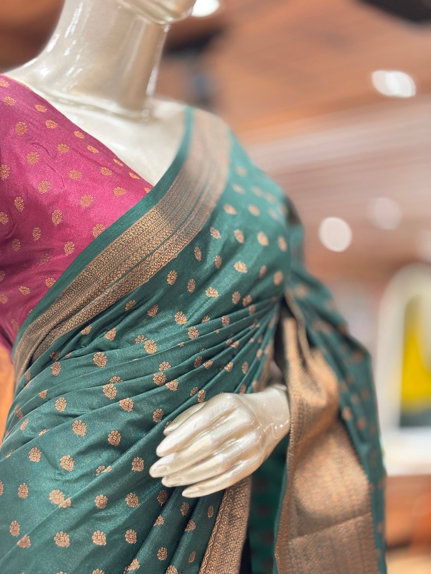 Semi Banarasi Silk Saree