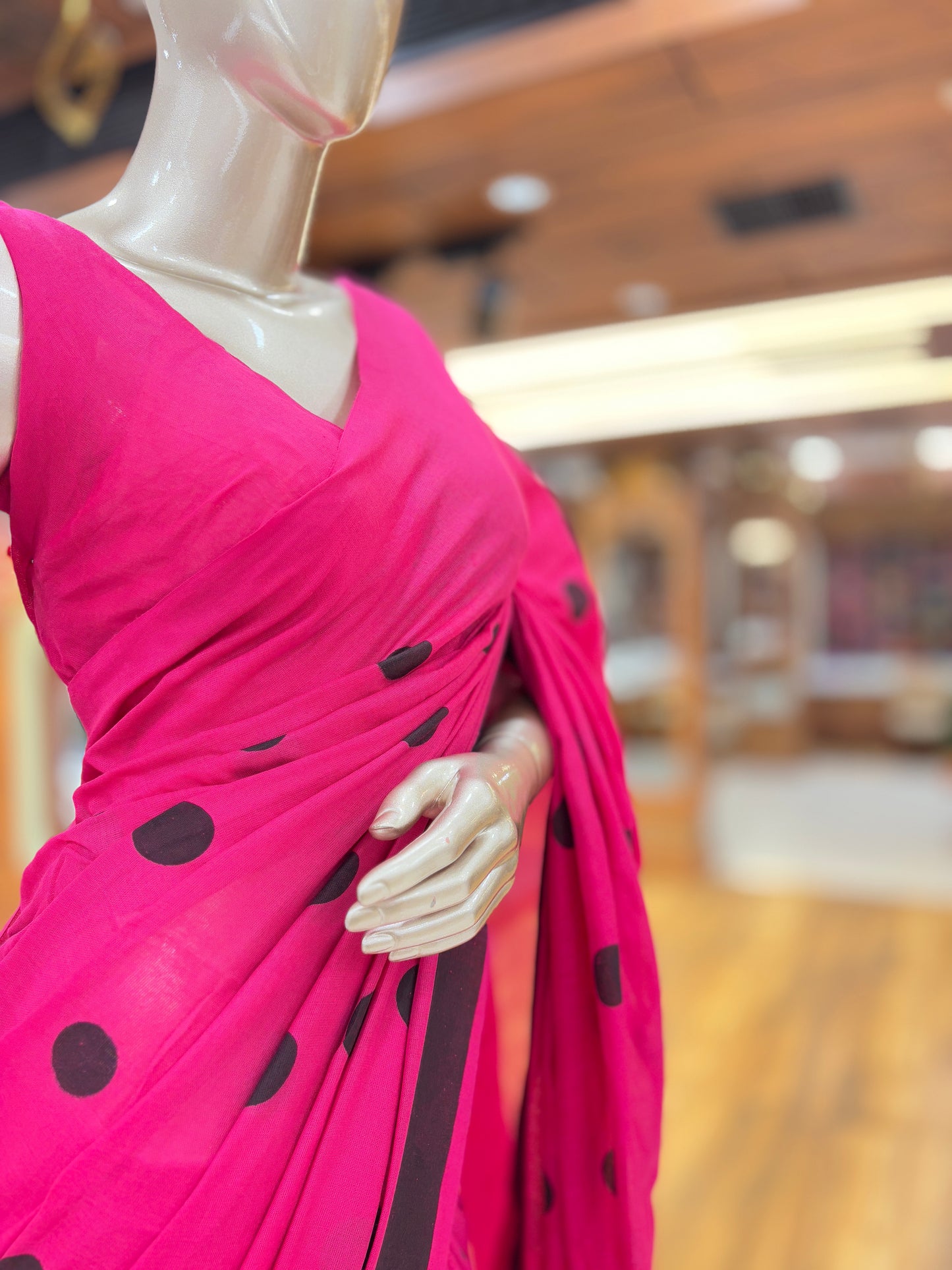 Cotton Saree | Polka Dots