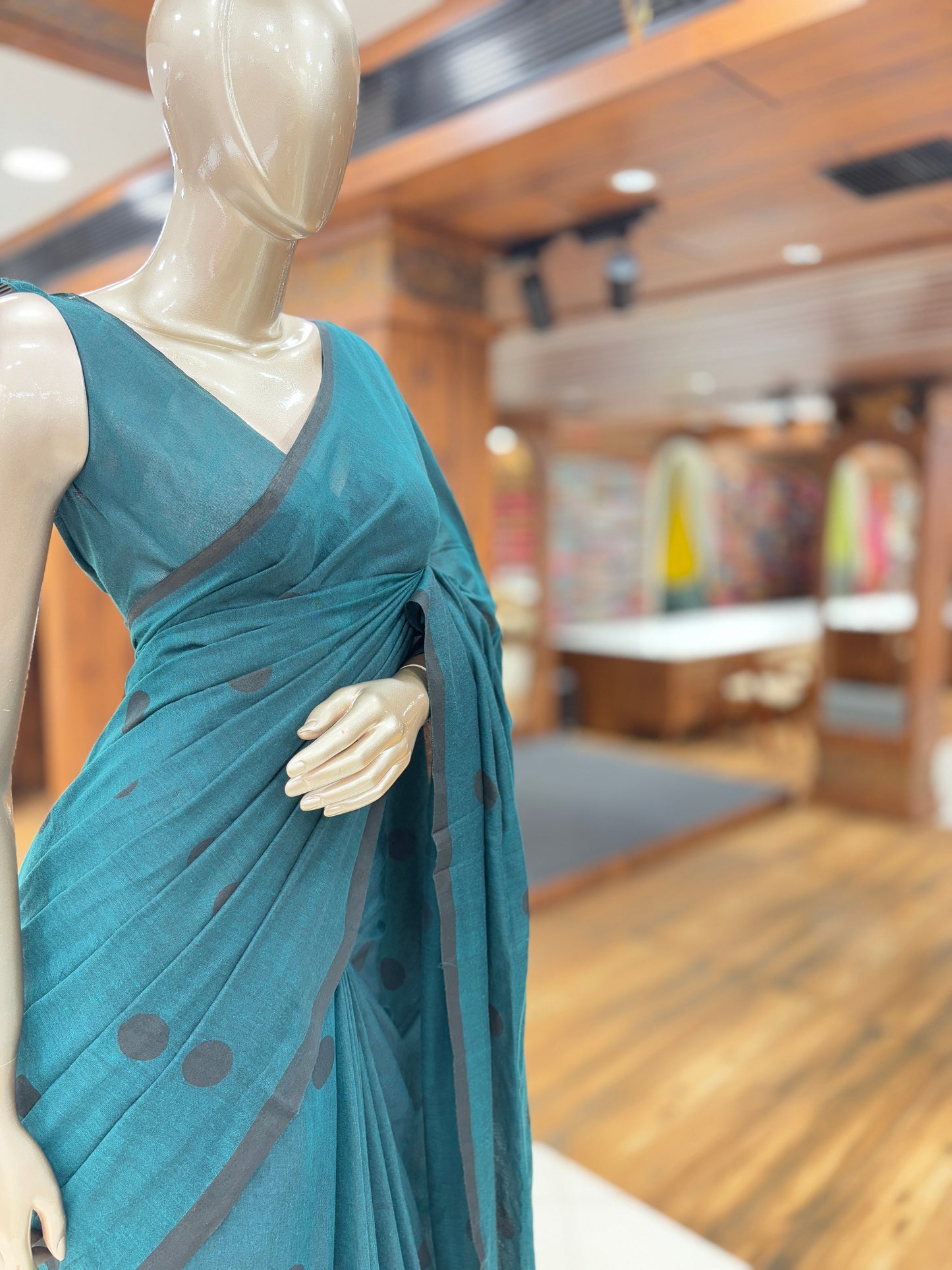 Cotton Saree | Polka Dots