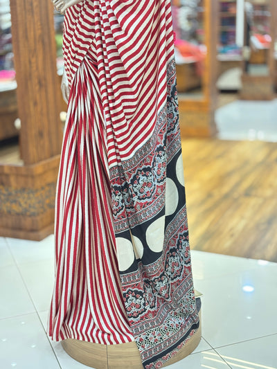 Semi Modal Saree | Blouse(Unstitched)