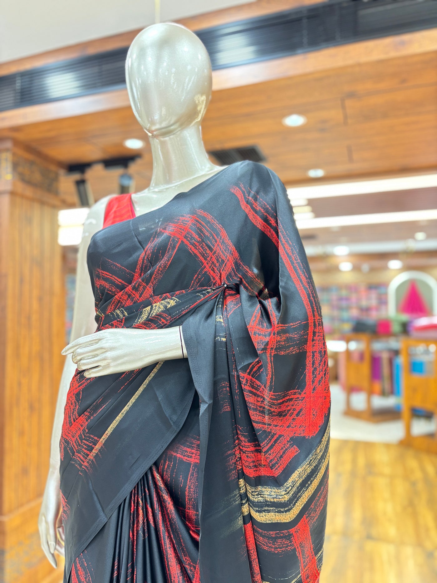 Semi Modal Saree | Blouse(Unstitched)