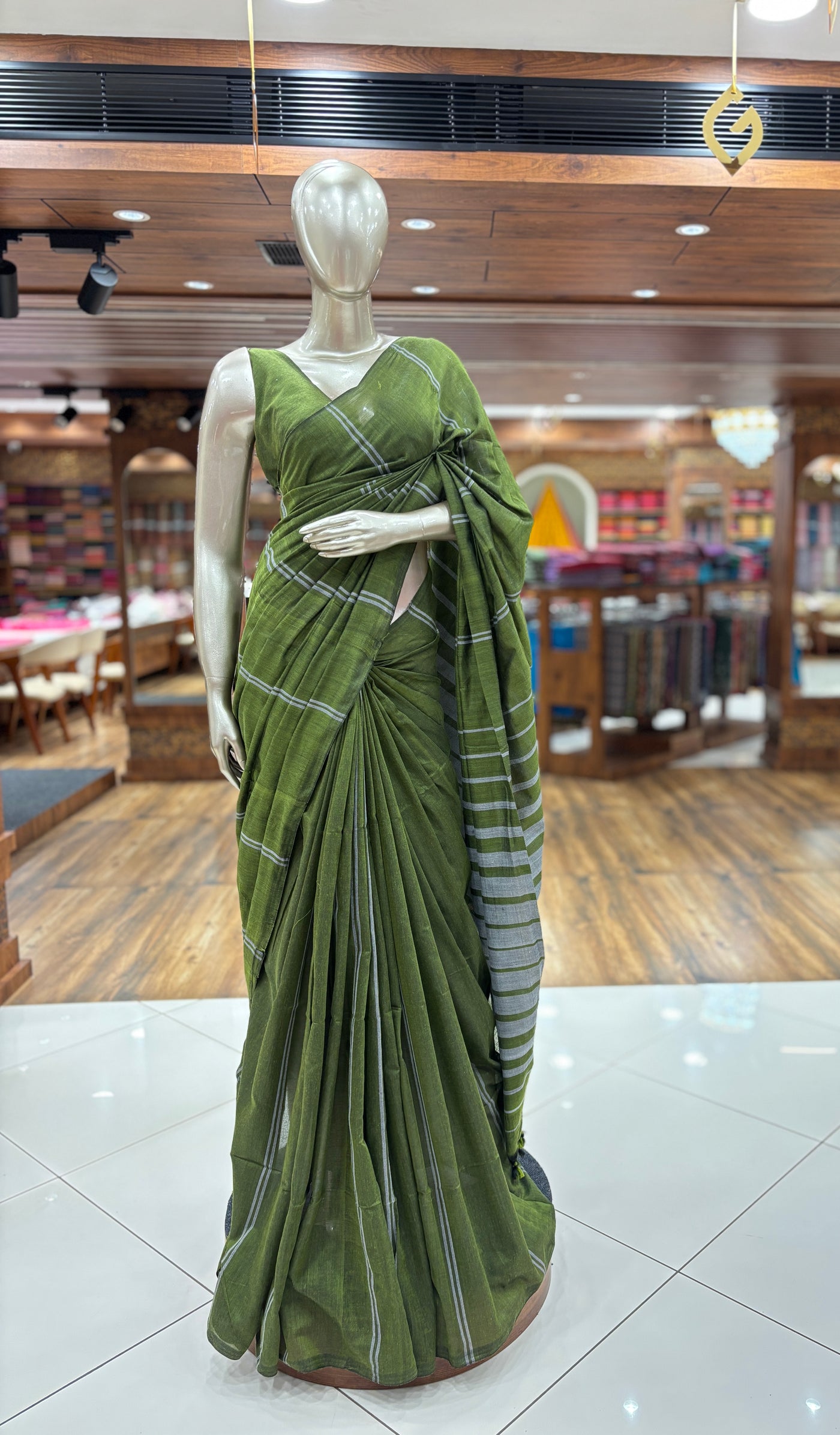 Soft Cotton Saree with Running Blouse Material |With Tassels |