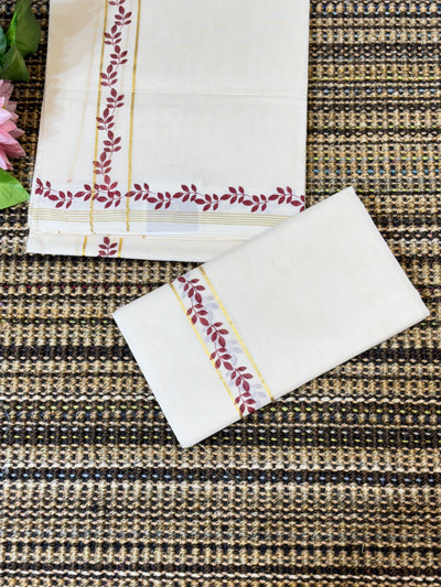 Traditional Cotton Set Mundu for Women