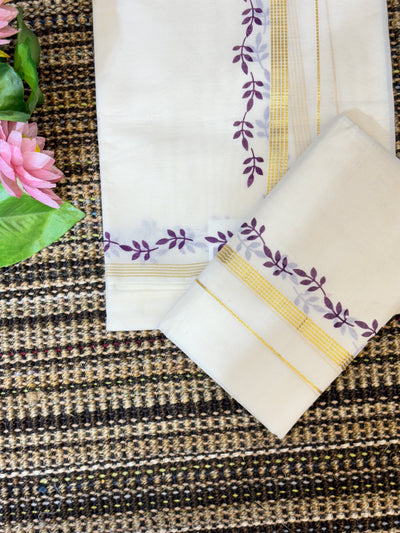 Traditional Cotton Set Mundu for Women