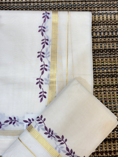 Traditional Cotton Set Mundu for Women