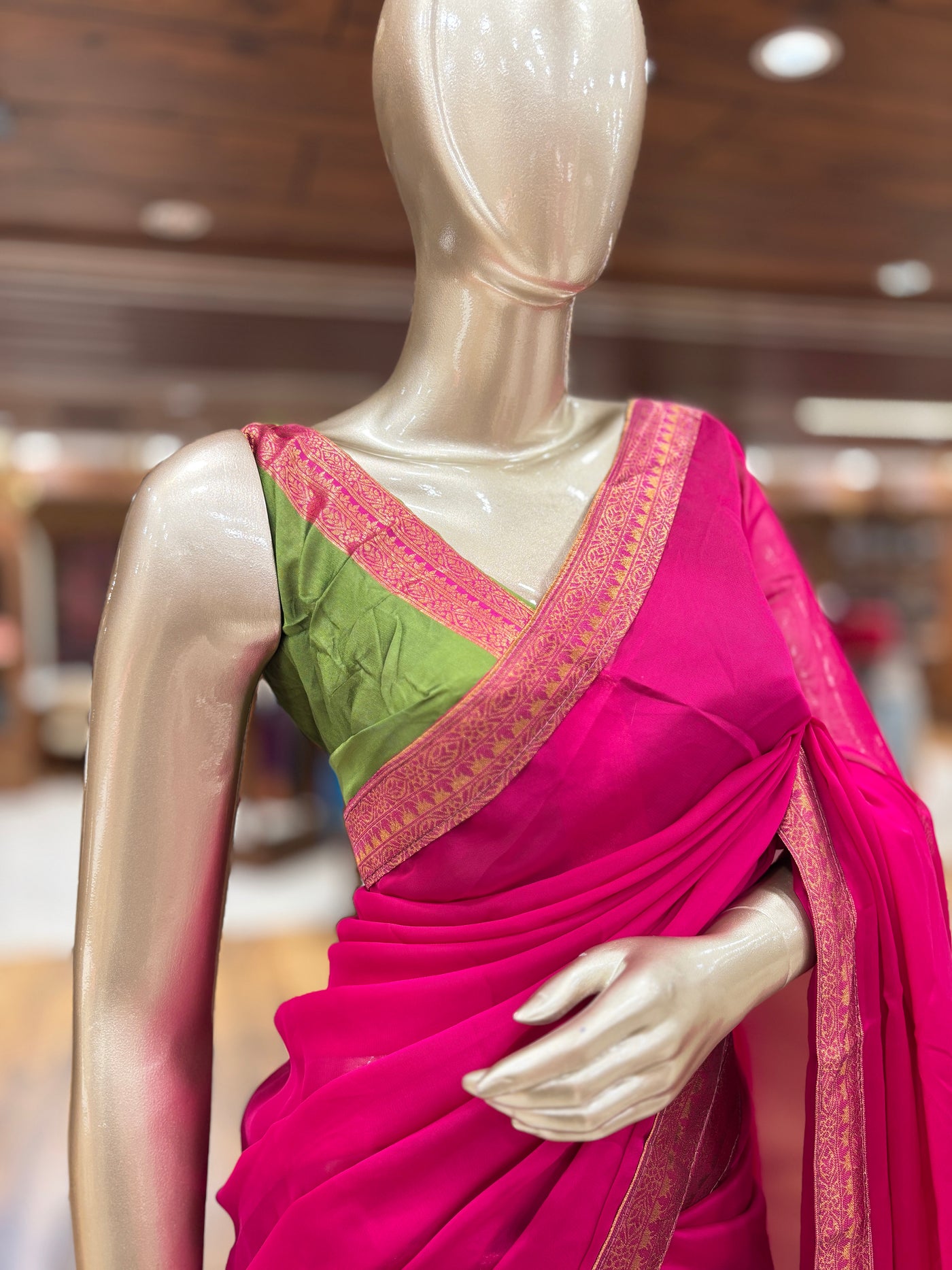 Unstitched Multicolor Silk Lehenga Set with Blouse Piece & Dupatta | Traditional Half Saree Style | Festive for Women