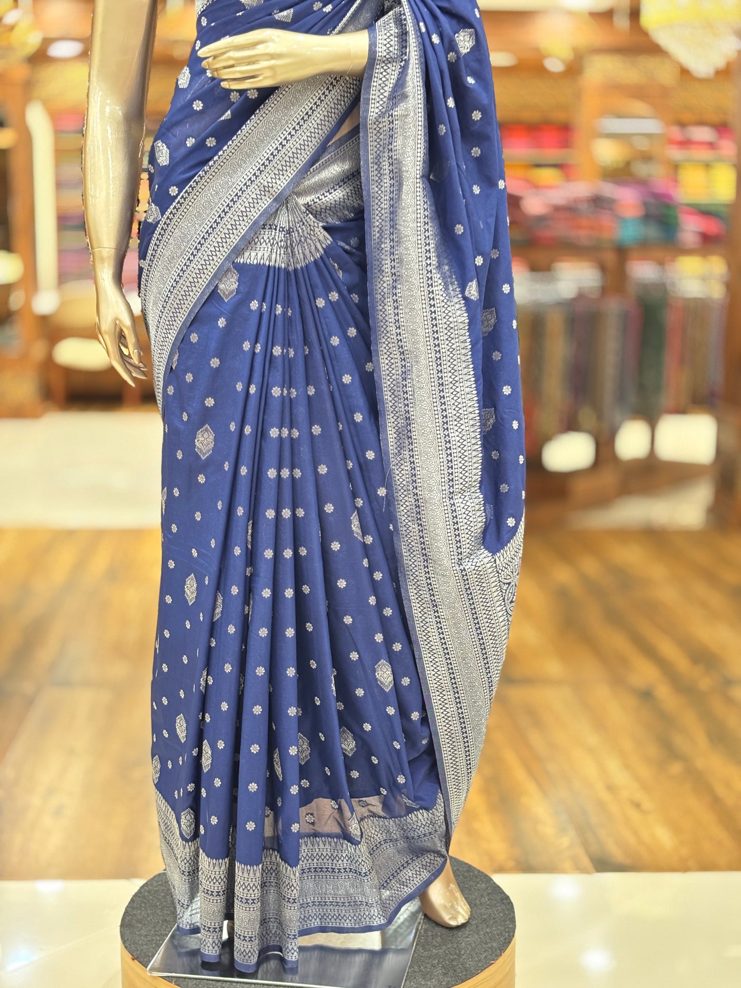 Semi Banarasi Silk saree