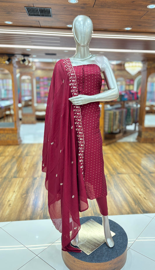 Salwar Material (Unstitched) | Vichitra Silk