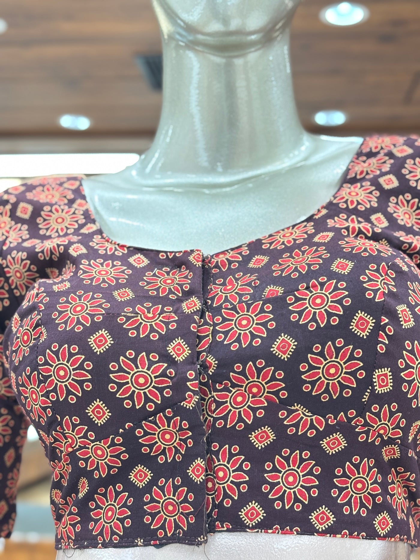 Readymade Ajrakh Blouse