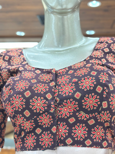 Readymade Ajrakh Blouse