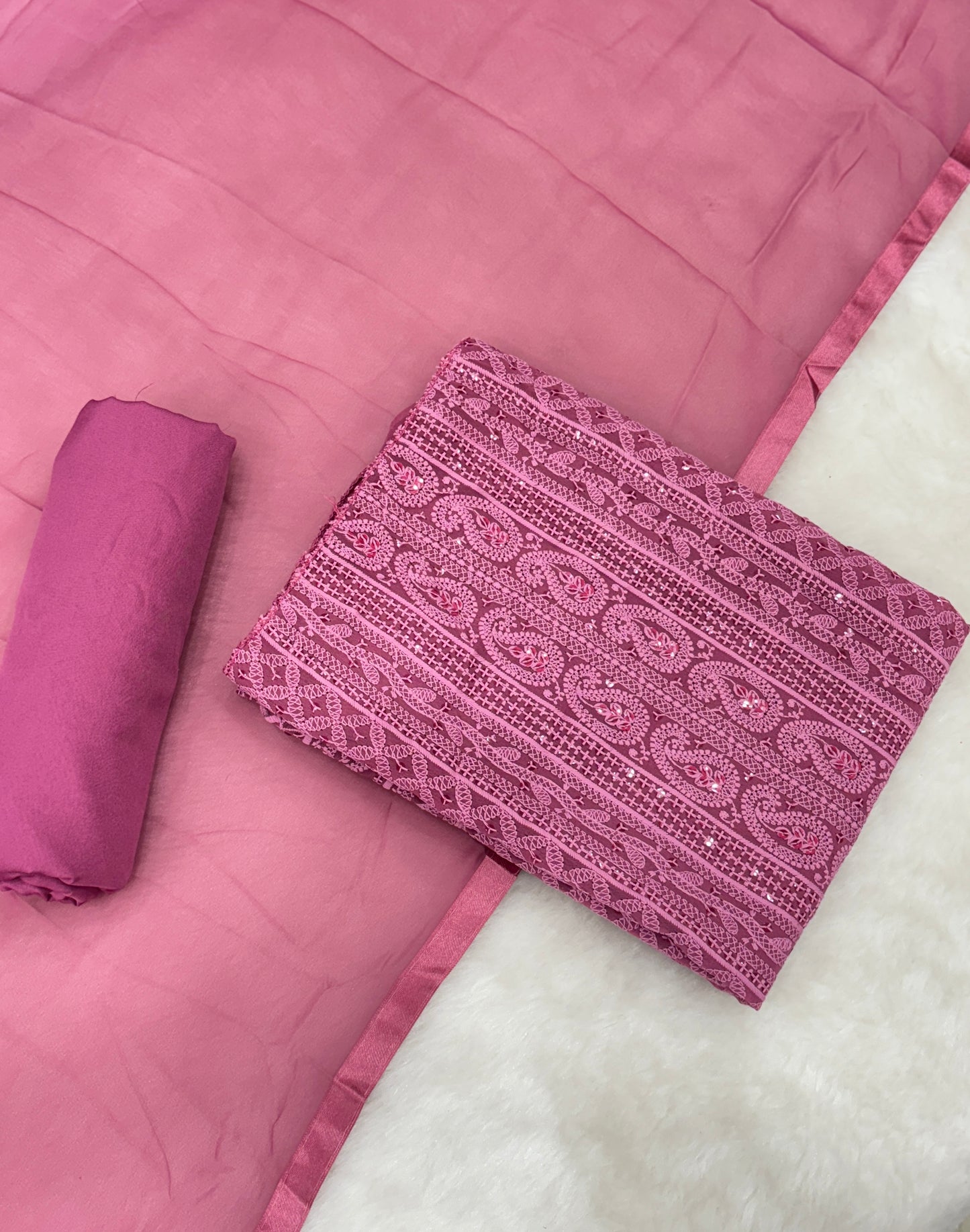 Salwar Material | Lucknowi Chikankari