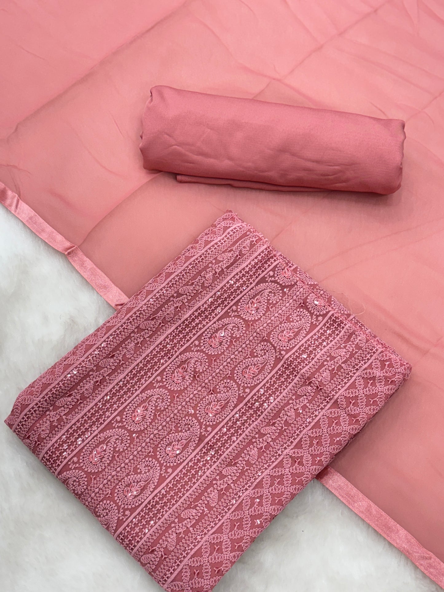 Salwar Material | Lucknowi Chikankari