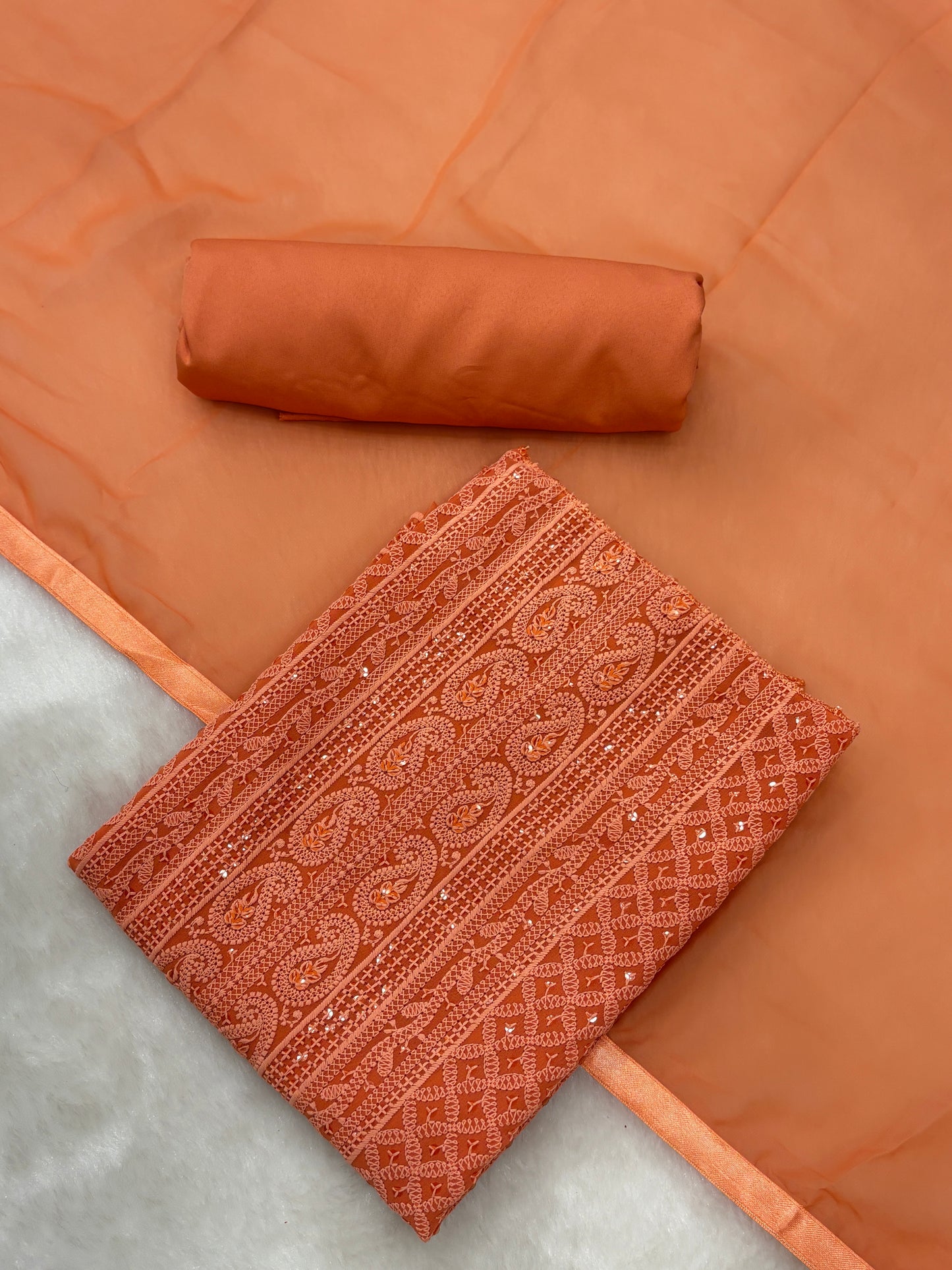 Salwar Material | Lucknowi Chikankari